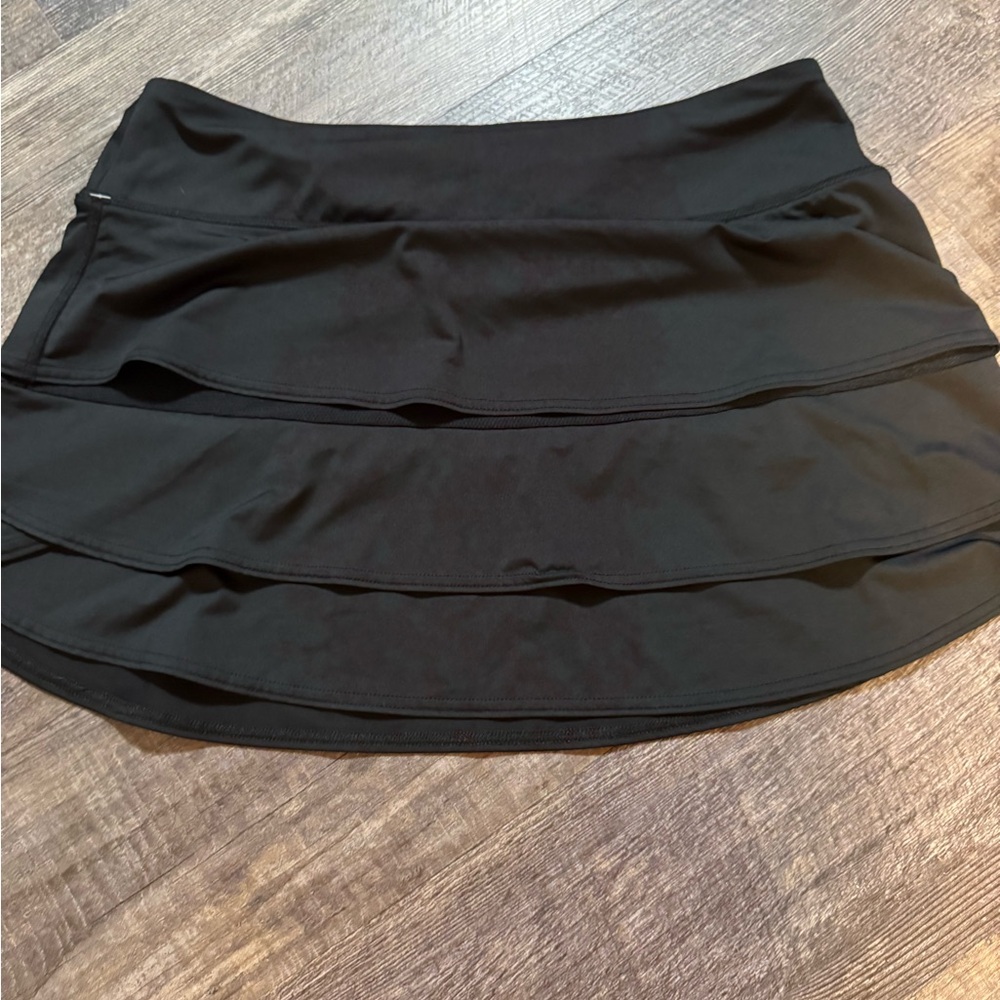 Athleta Black Tiered Mini Skirt